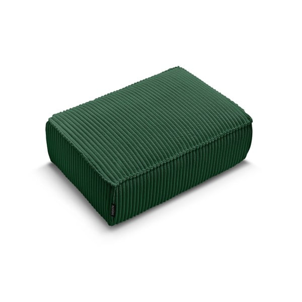 Poggiapiedi verde con rivestimento in velluto a coste Chelsea – Bobochic Paris-image-4