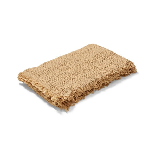 Copriletto beige per letto matrimoniale 240x260 cm Reloved - JUNA-image-4