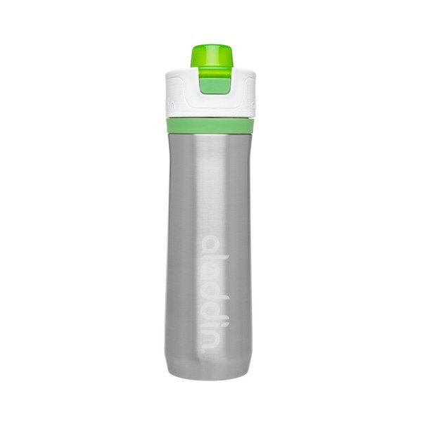 Sportovní vakuová termolahev na vodu se zelenými detaily Aladdin, 600 ml