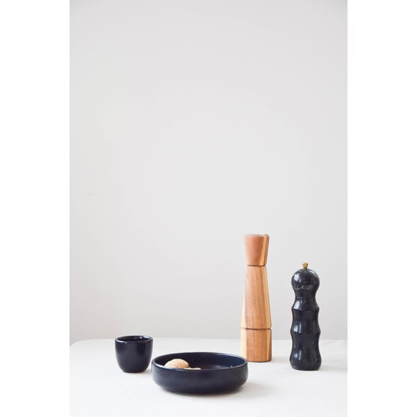 Ciotola da colazione in gres nero, ø 16 cm Luna - ÅOOMI-image-2