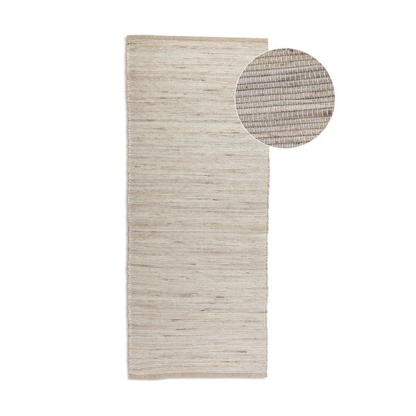 Passatoia colore naturale chiaro in misto iuta reversibile/tessuta a mano 80x200 cm Dhaka – Hanse Home