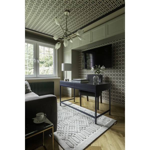 Tappeto in lana grigio chiaro 160x230 cm Dive - Agnella-image-2