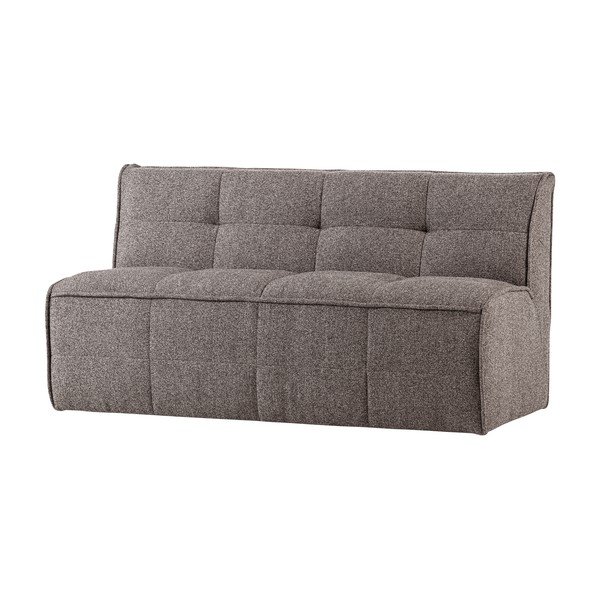 Panchina marrone in imbottito con rivestimento in bouclé Cluster – vtwonen-image-2