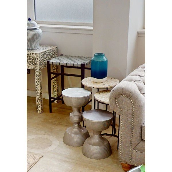 Set di tavolini rotondi 2 pz ø 38 cm Halle – Premier Housewares-image-3