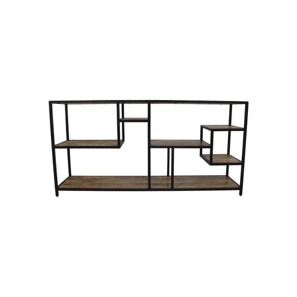 Libreria in mogano non trattato collezione HSM Livelli, 160 x 80 cm - HSM collection-image-3