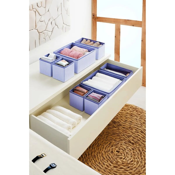Organizer per cassetti in tessuto in set da 4 - Mioli Decor-image-1