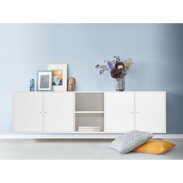 Libreria a sospensione bianca 220x61 cm Mistral - Hammel Furniture-image-1