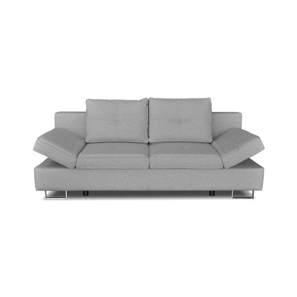 Světle šedá dvojmístná rozkládací pohovka Windsor & Co. Sofas Iota
