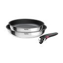 Padelle in set in acciaio inox con superficie antiaderente/con manico rimovibile 2 pz ø 26 cm INGENIO Cook Eat L8813S75 – Tefal