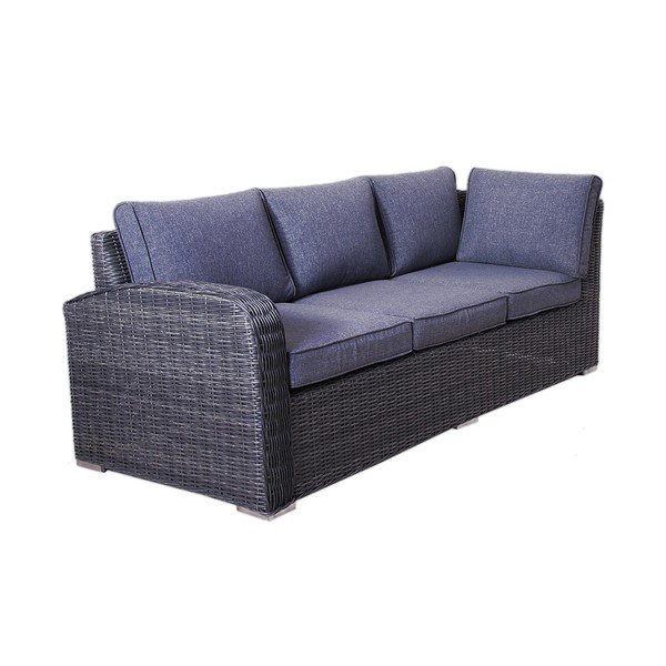 Set da giardino in rattan artificiale grigio per 9 persone Montreal - Rojaplast-image-3
