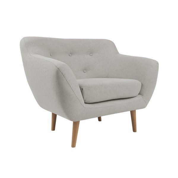 Poltrona crema con gambe leggere Sicile - Mazzini Sofas-image-3