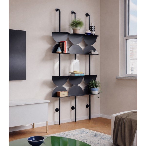 Ripiani modulari in metallo nero 27x203,5 cm Solis - Umbra-image-3