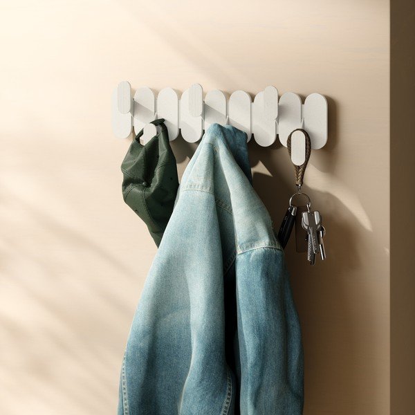 Attaccapanni da parete beige in acciaio 16 cm Tempo – Umbra-image-3