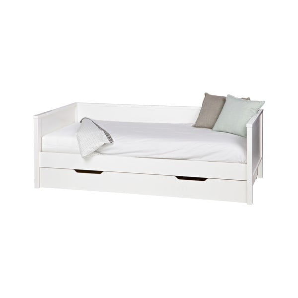 Letto singolo bianco 90x200 cm Nikki - WOOOD-image-2