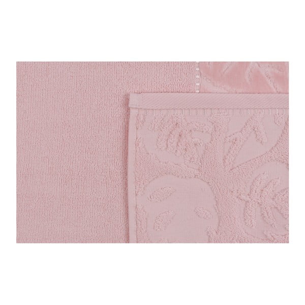 Set di 2 asciugamani in cotone sateen rosa cipria Madame Coco Velver, 50 x 90 m - Foutastic-image-4