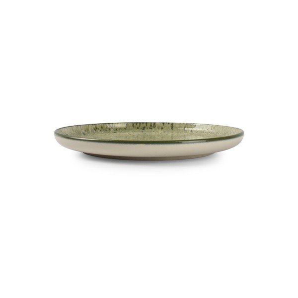 Piatto da dolce verde/color crema in gres ø 20 cm Gravel – ONA-image-2