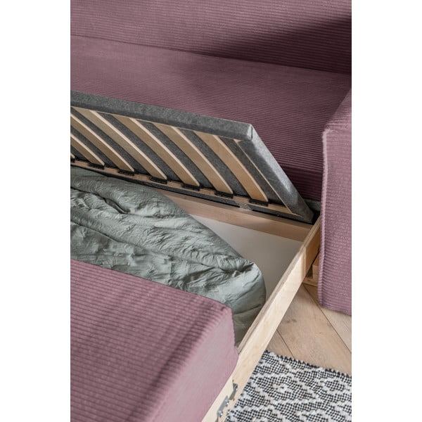 Divano letto rosa 168 cm Lucky Lucy - Miuform-image-4