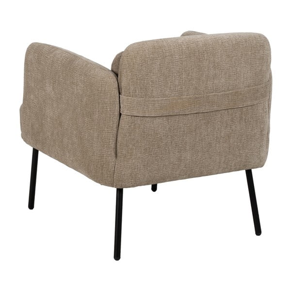 Poltrona beige con rivestimento in ciniglia Bind – Ixia-image-4