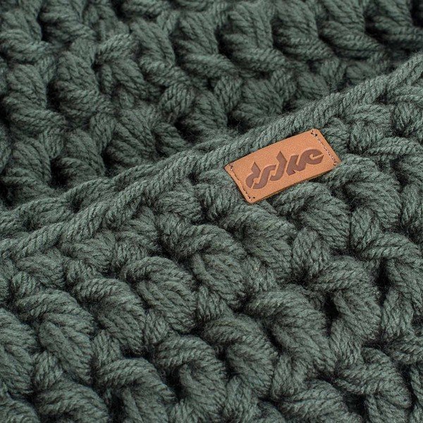 Scaldacollo verde oliva lavorato a mano all'uncinetto Tommy - DOKE-image-1