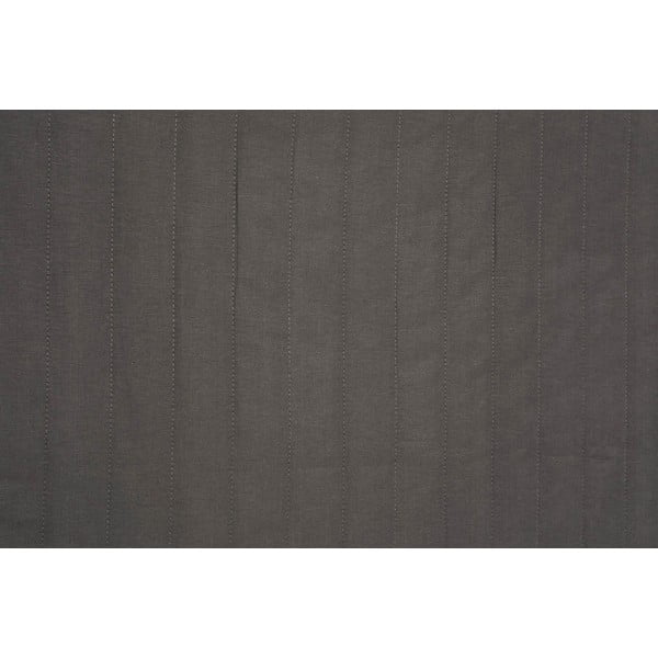 Copriletto trapuntato grigio scuro per letto matrimoniale 220x240 cm Monart - Mijolnir-image-1