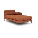Chaise longue color mattone (con penisola a sinistra) Bali – Cosmopolitan Design