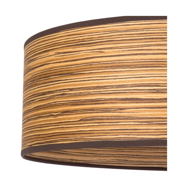 Apparecchio a sospensione con paralume impiallacciato ø 45 cm Ocho - Sotto Luce-image-1