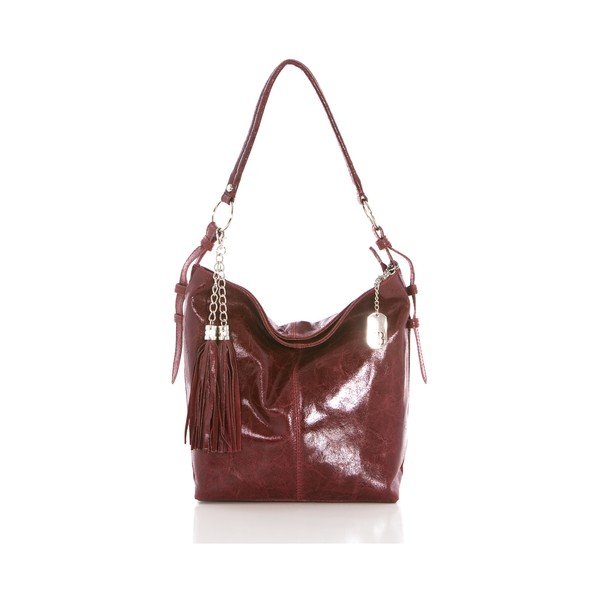 Kožená kabelka Hobo Bordeaux