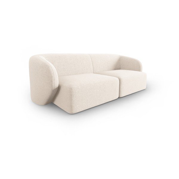 Divano beige con rivestimento in ciniglia 188 cm Paolo – Milo Casa-image-2