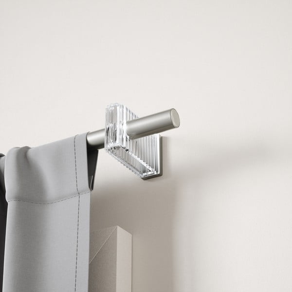 Bastone per tende color argento opaco in acciaio regolabile 107 - 305 cm Flute – Umbra-image-2