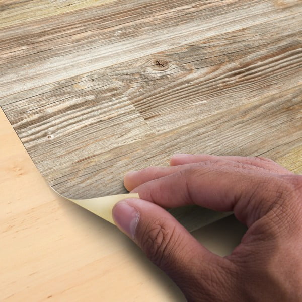 Adesivo per pavimenti 90x60 cm Wooden Floor - Ambiance-image-4