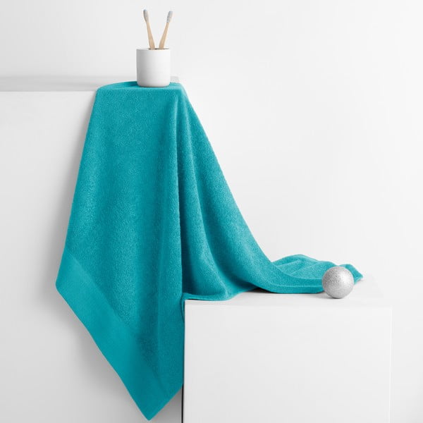 Asciugamano tipo terry turchese in cotone 50x100 cm Amari – Restilo-image-1