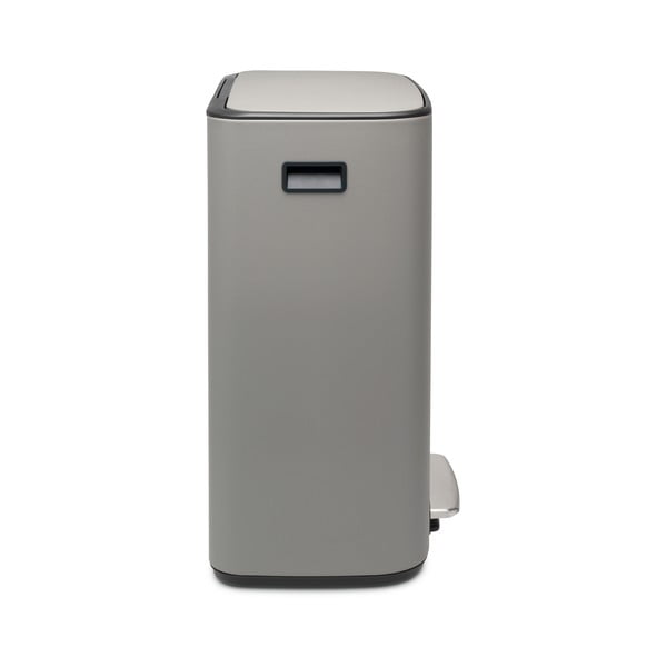 Bidone in acciaio grigio chiaro per raccolta differenziata 60 l Bo - Brabantia-image-3