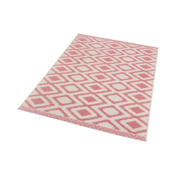 Tappeto da esterno rosso e crema Isle, 140 x 200 cm - NORTHRUGS-image-2