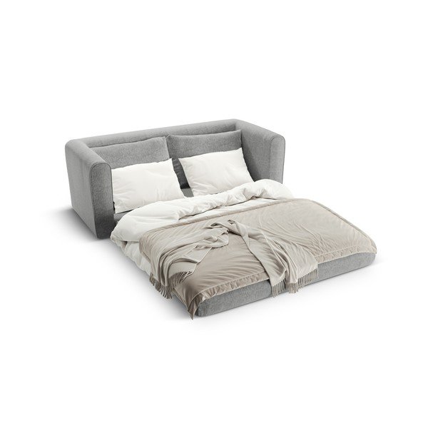 Divano grigio chiaro allungabile 158 cm Lido – Micadoni -image-1
