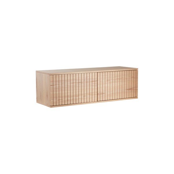 Mobile TV di colore naturale con effetto frassino 120x38x40 cm Sandviken – Jotex