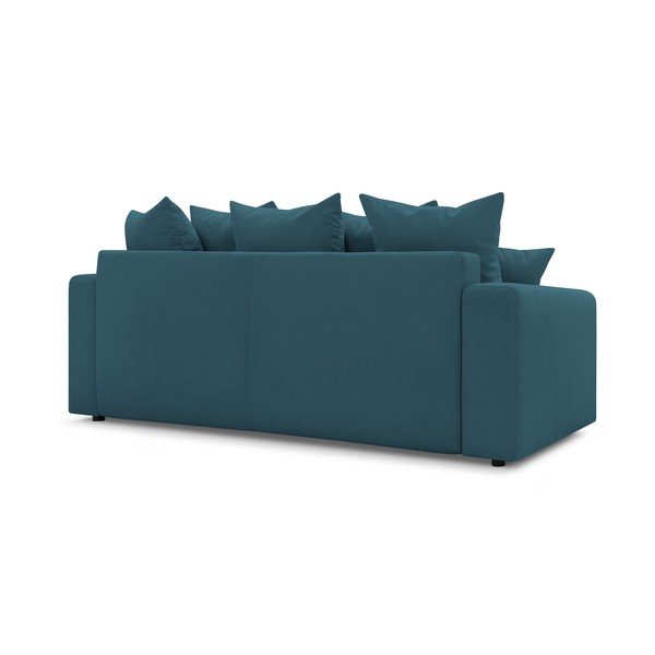 Divano letto in velluto a coste blu Envy - Bobochic Paris-image-4
