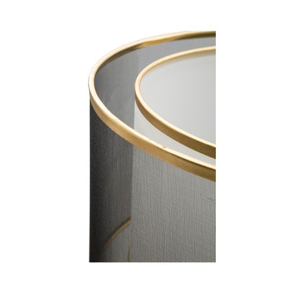 Lampada da terra nera/dorata con paralume in tessuto (altezza totale 153 cm) Levels – Mauro Ferretti-image-1