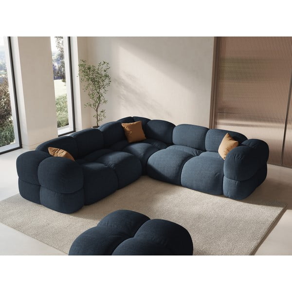 Divano angolare blu scuro Loretto – Cosmopolitan Design-image-1