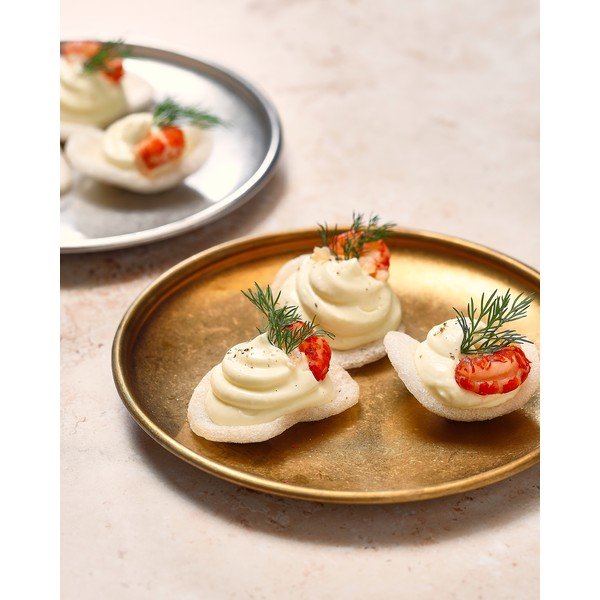 Piatto da dolce argentato in metallo ø 17 cm Serve – BonBistro-image-1