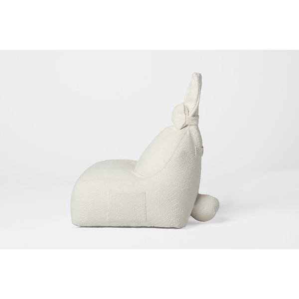 Pouf a sacco per bambini color crema Funny Bunny – The Brooklyn Kids-image-3
