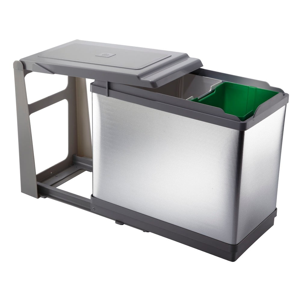 Bidone in plastica per rifiuti differenziati/incasso 25 l Tower - Elletipi | Cestini per la spazzatura