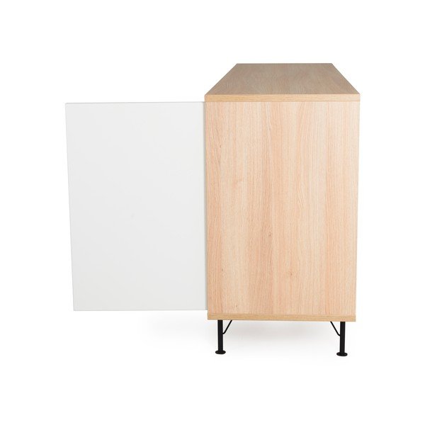Cassettiera bianca Flow, lunghezza 217 cm - Tenzo-image-4