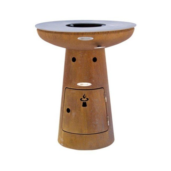 Griglia a legna da esterno marrone , ø 62 cm Nero S - Remundi-image-2