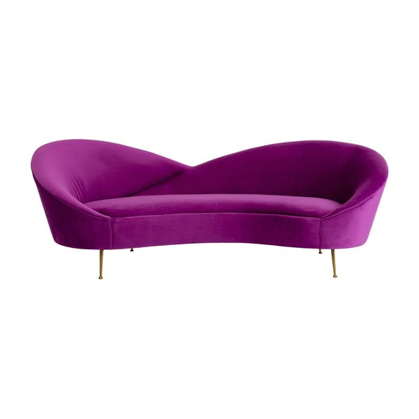 Divano in velluto viola Night Fever - Kare Design