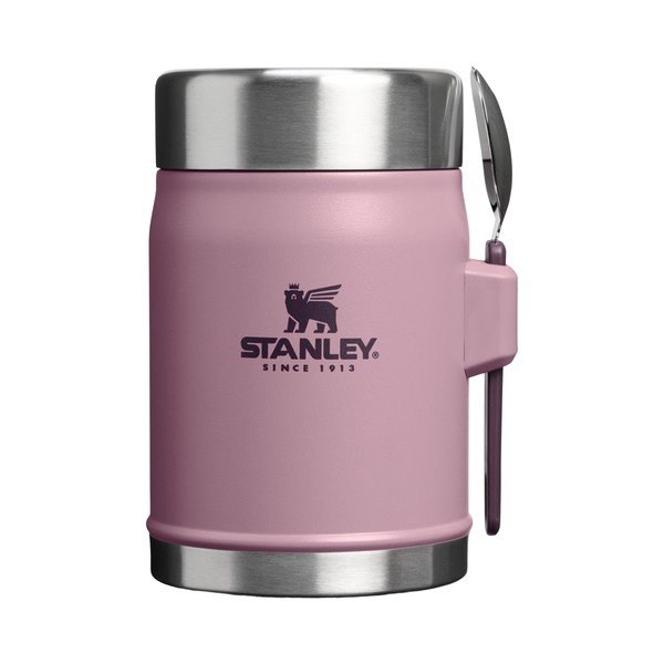 Borraccia termica viola in acciaio inox 400 ml Legendary Food Jar + Spork Purple Smoke – Stanley