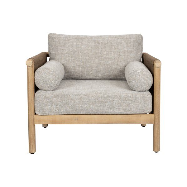 Poltrona da esterno greige imbottita Oasis – Dutchbone-image-2