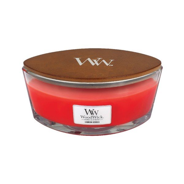 Candela profumata Sorbo rosso, 30 ore di combustione - WoodWick-image-1