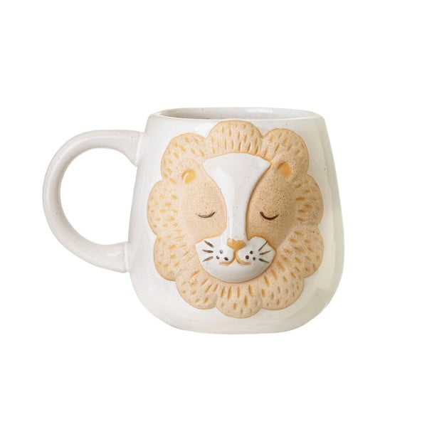 Tazza bianca e beige, 350 ml Leo Lion - Sass & Belle