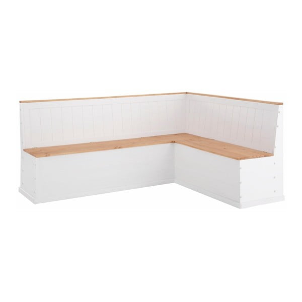 Panca angolare variabile bianca in legno di pino massiccio Silas - Støraa-image-3