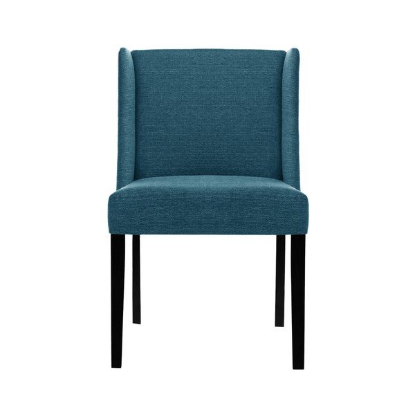 Sedia turchese con gambe in faggio nero Zeste - Ted Lapidus Maison-image-3